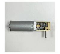 2PC 050 Motoriduttore a vite senza fine completamente in metallo DC 3V-12V Bassa velocità Alta coppia 90 gradi Albero singolo/Doppio albero Adatto per il fai da te, personale(12V 68 rpm,Single Shaft)