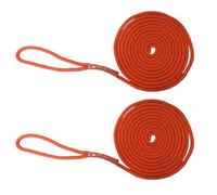 2PC 15FT 10.5MM Marine Boat Fender Dock Line Doppia Treccia Ancoraggio Corda di Ormeggio per Barche, Kayak, Moto d'acqua