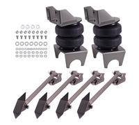 2PC 2500 lb Air Spring Bags+Weld On Triangulated Mount Bracket + 4 Link Kit Axle