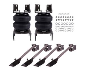 2PC 2500 lb Air Spring Bags+Weld On Triangulated Mount Bracket + 4 Link Kit Axle