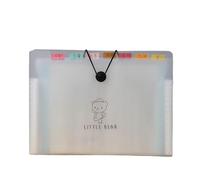 2pc 5/8/12Floors Transparent Insert File Folder A4 Document Bag Multi-Layer Expanding Holde For Office Stationery(Color 5floors)