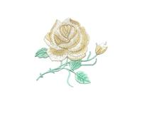 2pc 8.5 * 8CM/Fabric Flower Applique Patch Thermocollant Clothes Stickers,Rose Embroidery Iron On Patches Decoration For Clothing,Jean(Color 11)
