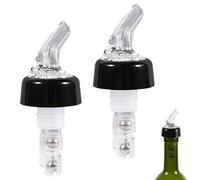 2pc Automatic Measured Bottle Pourer, 15ml Measured Liquor Pour Spout Quick Measure Pourer Drinks Wine Cocktail Dispenser for Home Bar (White)