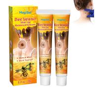2pc Bee Venom Tag Remover, Crema Per La Rimozione Di Nei E Verruche Al Veleno D'Ape, crema per le api, Tag Recede Bee Venom Per La Pelle, per braccio, vita, piedi, gamba, tutti i tipi di pelle