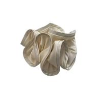 2pc Big Hair Tie Ribbon Scrunchies Satin Elastic Band Bow Women Simple Temperament Ponytail Accessories(White)