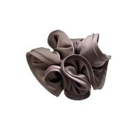 2pc Big Hair Tie Ribbon Scrunchies Satin Elastic Band Bow Women Simple Temperament Ponytail Accessories(Deep purple)