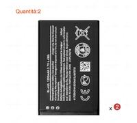 2PC BL-4UL BL4UL Nuova Batteria Per Nokia Microsoft Lumia Asha 500 502 1200mAh