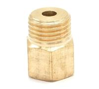 2pc Brass Reducer Hex Head M10x1mm Female to 1/4" BSP Male Thread Reducing Bush adapter Fitting