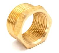 2pc Brass Reducer M24x1.5mm Male x M20x1.5mm Female Reducing Bush adapter Fitting Gas Air Water Fuel