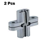 2pc Cerniera 180 Gradi Invisibile Pieghevole Porta Nascosto Croce W/8pc Vite