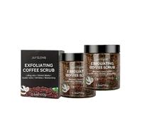 2pc Coffee Beans Body Scrub Natural Anti-Cellulite Detox Exfoliating Brightening Cleaning Dark Spots Removal Fade Melanin Pigmentation Whitening Scrub
