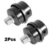 2pc Compressore D'Aria Metallo Filtro Consumo Rumore Silenziatore 1/2PT 20mm