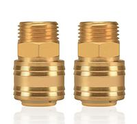 2pc connettore interno giunto aria compressa 1/2 "filetto esterno ottone maschio 1/2 pollice connettore giunto connettore tubo flessibile connettore valvola connettore filettato
