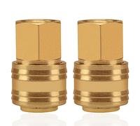 2pc connettore interno giunto aria compressa filetto interno 3/8 "connettore giunto ottone connettore giunto tubo connettore tubo connettore filettato
