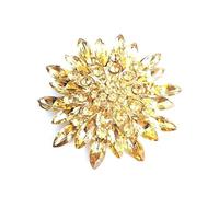 2pc Crystal Jewelry Brooch Wedding-Themed Rhinestone Fixed Pin Women's Coat Chest Flower Accessory(XZ1569-2)