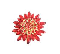 2pc Crystal Jewelry Brooch Wedding-Themed Rhinestone Fixed Pin Women's Coat Chest Flower Accessory(XZ1569-3)