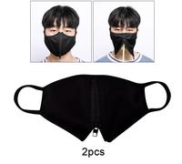 2Pc Della Chiusura Lampo Maschera per Il Viso Viso Bocca Che Copre Per Bere