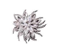 2pc Flower Brooch Women's Pin Suit Accessories Jewel Crystal Simple Sunflower(D1-2-6618)