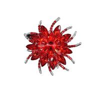 2pc Flower Brooch Women's Pin Suit Accessories Jewel Crystal Simple Sunflower(E8-5-9669)