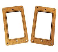 2PC. Full size pickup humbucker cover Rings Style 1 - a scelta tra 4 tipi di legno. Genuine Mahogany