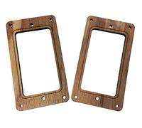 2PC. Full size pickup humbucker cover Rings Style 1 - a scelta tra 4 tipi di legno. Walnut