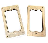 2PC. Full size pickup humbucker cover Rings Style 2 - a scelta tra 4 tipi di legno. Maple