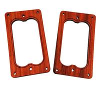 2PC. Full size pickup humbucker cover Rings Style 2 - a scelta tra 4 tipi di legno. Padauk