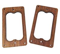2PC. Full size pickup humbucker cover Rings Style 2 - a scelta tra 4 tipi di legno. Walnut