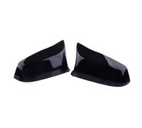 2PC Gloss Black Rearview Side Mirror Cover Cap Trim Fit For BMW 5 6 7 er E61 E60