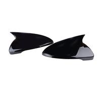 2PC Gloss Black Rearview Side Mirror Cover Cap Trim Fit For Kia Forte K3 Cerato