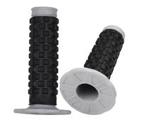 2pc Gray Black Pillow Top Handlebar Grip Fit for Dirt Bike Motorcycle Rubber
