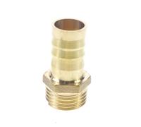 2pc Hose Barb I/D 16mm x 1/2" BSP Male Thread Brass Coupler Splicer Connector Fitting