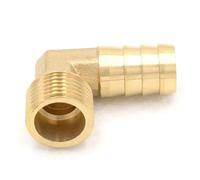 2pc Hose Barb I/D 16mm x 1/2" BSP Male Thread Elbow Brass coupler Splicer Connector fitting for Fuel Gas Water