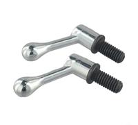 2PC Milling Machine Handle M1/2 Thread Zinc Alloy Lock | M1/2 thread fit, zinc alloy build, adjustable lock, turret mill part, 2-pack per value set