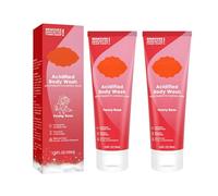2PC Moisturizing Body Wash, Gel Per La Doccia,Gel Per Il Corpo Alla Rosa, Deterge Delicatamente ed Esfolia, Idrata e Nutre Illumina l'incarnato, Lascia la pelle Morbida, Liscia ed Elastica