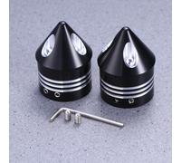 2Pc Moto Assale anteriore Cranio Dado Bullone Tappo di copertura per Softail
