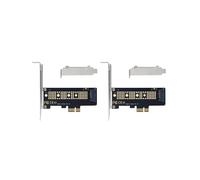 2Pc NVMe PCIe M.2 NGFF SSD un PCIe X1 Scheda Adattatore Scheda PCIe X1 un M.2 con Staffa