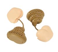 2PC Riutilizzabile nel Silicone Tè Infusore un Forma di Cacca Dive4564