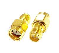 2pc RP-SMA maschio interruttore a spina RP SMA femmina Jack convertitore adattatore coassiale RF dritto