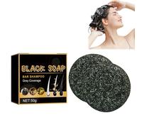 2PC Sapone per Capelli Grigi,Shampoo Sapone Nero,Copertura per Sapone per Capelli Grigi,Grigio Lucido Sapone per Capelli,Favorisce La Crescita Dei Capelli e Previene La Caduta Dei Capelli