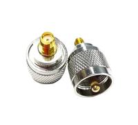 2pc SMA maschio femmina a connettore adattatore coassiale RF UHF dritto for modem wireless WiFi(Type4)