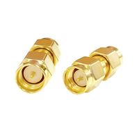 2pc SMA maschio interruttore spina maschio connettore accoppiatore coassiale RF dritto for adattatore Wifi