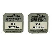2PC Sony 364 SR621SW all' ossido di argento 1.55 V 23 mAh Watch batteries - Made in Japan