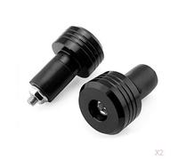 2pc Tappo Bar Impugnature Del Manubrio In Alluminio 22mm Moto Cursore Spina Nera