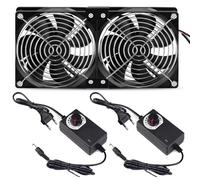 2pc Ventola Di Raffreddamento Senza Spazzole, 12v 2700 Ventola Di Raffreddamento Silenziosa, 120mm X 120mm X 25mm Brushless Fan, Ventola Per Pc 2700 Giri/Min, Per PC laptop, Tv, radio, router