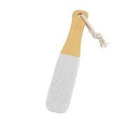 2pc Wooden Handle Foot File,Natural Pumice Stone Exfoliator Professional Pedicure Tool Callus Remover For Heels per piedi e mani(White)