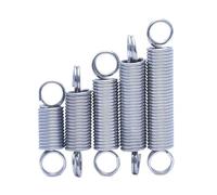 2PCS 0.8mm Wire Dia 304 Stainless Steel O Ring Hook Extension Spring Tension Coil Dual L=70-280mm(160mm (1pcs),0.8x8mm)