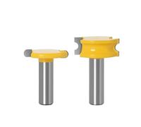 2PCS 1/2 "1/4" 12mm 6mm 8mm gambo canoa flauto e perline Router Bit taglierina for legno punte for la lavorazione del fresatura(6.35mm shank)