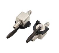 2pcs 1/4 \ Resistente Carburante Gas Spegnimento Valvola Acciaio IN Linea Kart