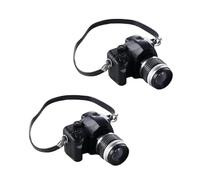 2Pcs 1:4 Scala Mini Camera Prop Ornamento Modello di Macchina Fotografica Vintage, Mini Fotocamera Digitale Miniatura Accessori Decorazione Fotografia Puntelli Ornamento